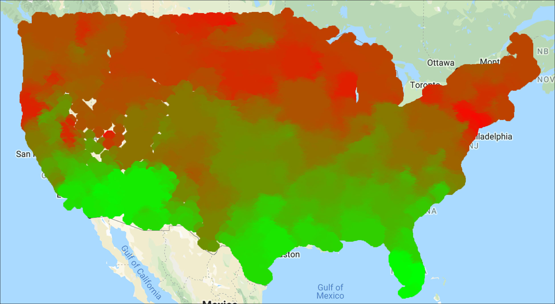 Heating Hours across the US